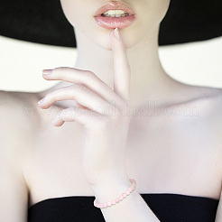 4 нитка натуральный розовый кварц бусины нити G-GO0001-03