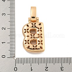 Latón micro pavimenta claro colgantes de circonio cúbico&nbsp;KK-B099-01G-B