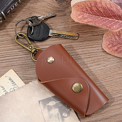 1 шт. винтажные сумки для ключей из искусственной кожи с застежками из сплава&nbsp;ABAG-GL0001-06B