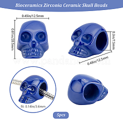 5 шт. биокерамические циркониевые керамические бусины&nbsp;PORC-BBC0001-02A