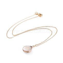 Латунь подвесные ожерелья NJEW-JN02522-01