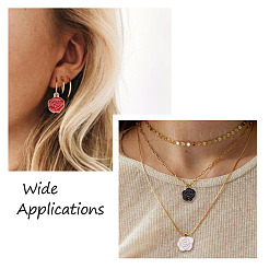 40шт 5 цвета подвески из цинкового сплава с эмалью&nbsp;ENAM-MP0001-03