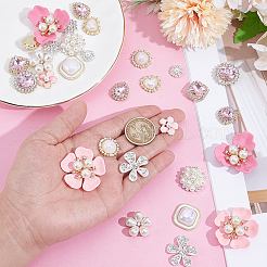 30 шт. 15 стиля смоляных стразов и кабошонов из сплава DIY-NB0014-60