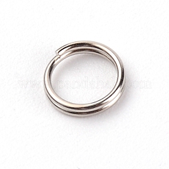 Anello diviso in acciaio inossidabile 201&nbsp;STAS-WH0026-03A