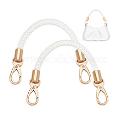 Asas de bolso con cordón redondo de piel sintética trenzada&nbsp;PURS-WH0001-84A