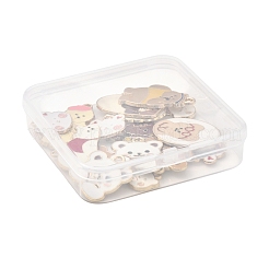 28шт 11 стиля подвески из сплава с эмалью ENAM-FS0003-17