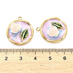 304 Edelstahl-Emaille-Anhänger&nbsp;STAS-B084-12G-01