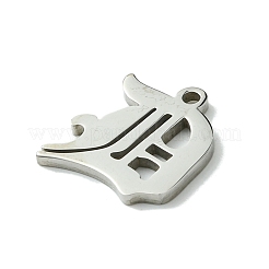 Pendentifs en acier inoxydable 201 anti-ternissement&nbsp;STAS-B055-01P-D