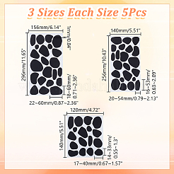 15 шт. 3 самоклеящиеся наклейки с изображением далматинцев DIY-AR0004-82