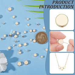 50 шт. 5 стиля латунные распорные бусины для стоек KK-BC0012-59