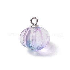 Anhänger aus transparentem Glas mit Sprühfarbe&nbsp;PALLOY-JF03496-02