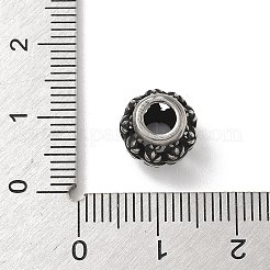 Perline europee in acciaio inossidabile 304&nbsp;STAS-H238-09F-AS