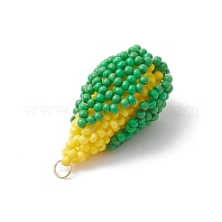 Подвески из стеклянных бусин в виде кукурузы&nbsp;PALLOY-GD00001