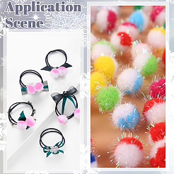 100шт полиэстеровый помпон-шар&nbsp;DIY-SC0031-43A