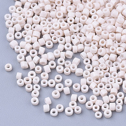 ガラスシリンダービーズ  シードビーズ  焼き付け塗料  丸い穴  ラベンダーブラッシュ  1.5~2x1~2mm  穴：0.8mm  約8000個/袋  約85~95 G /袋&nbsp;SEED-Q036-01A-D31