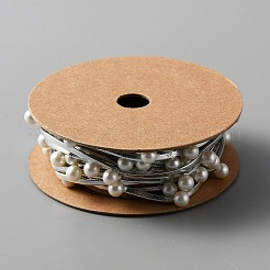 Полиэстер с лентой из бисера&nbsp;OCOR-WH0067-62B