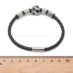 Geflochtene Armbänder aus Mikrofaser-Lederband&nbsp;BJEW-C153-01D