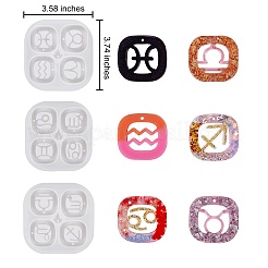 3 шт. 3 стиля созвездия силиконовые Молды&nbsp;DIY-SZ0002-82