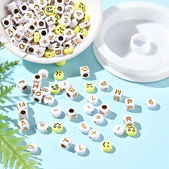 Наборы для изготовления браслетов из акриловых бусин своими руками&nbsp;DIY-FP0001-48