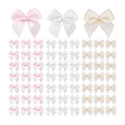 90 Stück 3 Farben Polyester Bowknot Ornament Zubehör&nbsp;DIY-PH0029-96