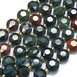 Бусины из натурального гелиотропного камня / гелиотропа G-C116-A143-01