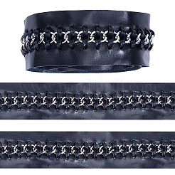 2 Yards flache PU-Kunstlederschnüre&nbsp;OCOR-CL0001-08B