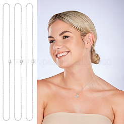 Ожерелья из нержавеющей стали 304 с цепочкой из троса&nbsp;NJEW-UN0001-45P