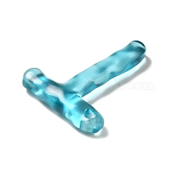 Подвески с алфавитом из прозрачной смолы&nbsp;RESI-C028-02T