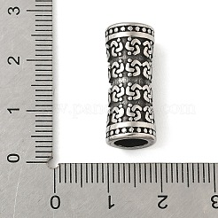 Трубчатые бусины из нержавеющей стали 304 STAS-Z147-12AS-02