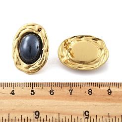 201 овальные серьги-гвоздики из нержавеющей стали&nbsp;EJEW-P304-05G