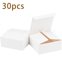 Astucci per gioielli pieghevoli in carta e cartone&nbsp;CON-PH0001-78-WH