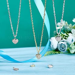 24 шт. 3 цвета латунные микро проложить прозрачные кубические циркониевые подвески&nbsp;KK-NB0001-41