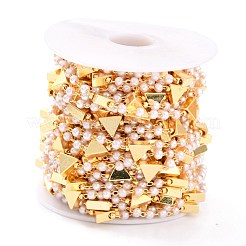 Пластиковые цепочки из искусственного жемчуга ручной работы ccb CHC-I038-22G