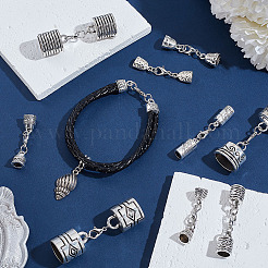 20 шт. 10-х стильный наконечник для шнура из сплава&nbsp;FIND-GA00003