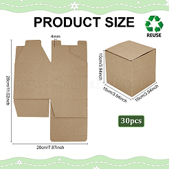 Versandschachteln aus Kraftpapier&nbsp;CON-WH0001-69