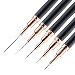 5 Stück Kunststoff-Nagelkunst-Linienpinsel&nbsp;AJEW-WH20816-069B