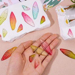 20 шт. 10 стильных подвески из прозрачной смолы&nbsp;RESI-TA0003-25D