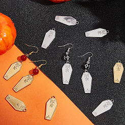 12 шт. 2-х цветные подвески из нержавеющей стали 304 на Хэллоуин&nbsp;STAS-BBC0005-35