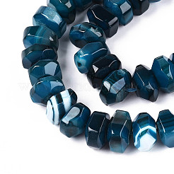 Природный агат бисер нитей G-N356-01A-14