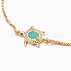 Регулируемые латунные браслеты Боло BJEW-K204-03-G