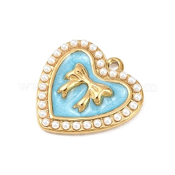 Подвески из нержавеющей стали 304 с эмалью&nbsp;STAS-P430-05G-01