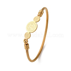 Браслеты из нержавеющей стали 304 для женщин BJEW-K280-01G