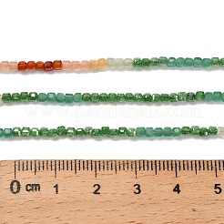 Нити бусин из кубического циркония градиентного цвета&nbsp;ZIRC-F144-02C