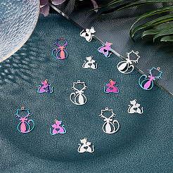 80 шт. 4 шт. филигранные подвески из нержавеющей стали 201&nbsp;STAS-DC0008-69