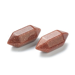 Граненый без отверстия синтетический авантюрин с двойными наконечниками G-K034-20mm-11