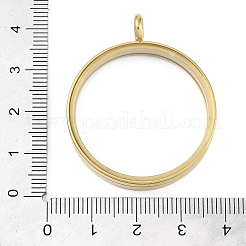 Placcatura ionica (ip) 304 ciondolo medaglione in acciaio inossidabile&nbsp;LS-STAS-S132-16G-05