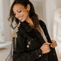 1 пара погонов в виде цветка для животных с кисточками из стеклянных бусин&nbsp;FIND-FG0005-05