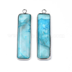 Pendentifs d'agate naturelle&nbsp;G-S359-386F