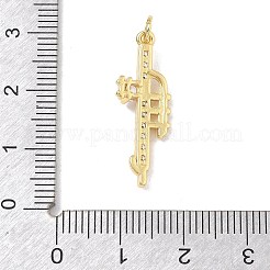 Pendentifs en laiton zircon cubique transparent&nbsp;KK-D289-01G-12