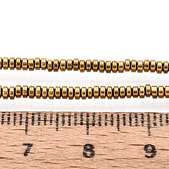 Гальванизировать немагнитных синтетический гематит бисер пряди&nbsp;G-T114-49G